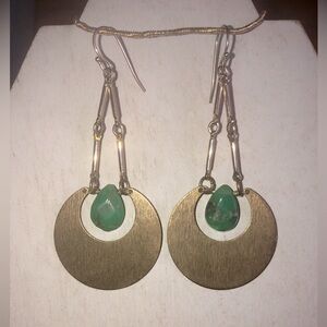 Aventurin Half-moon Earrings